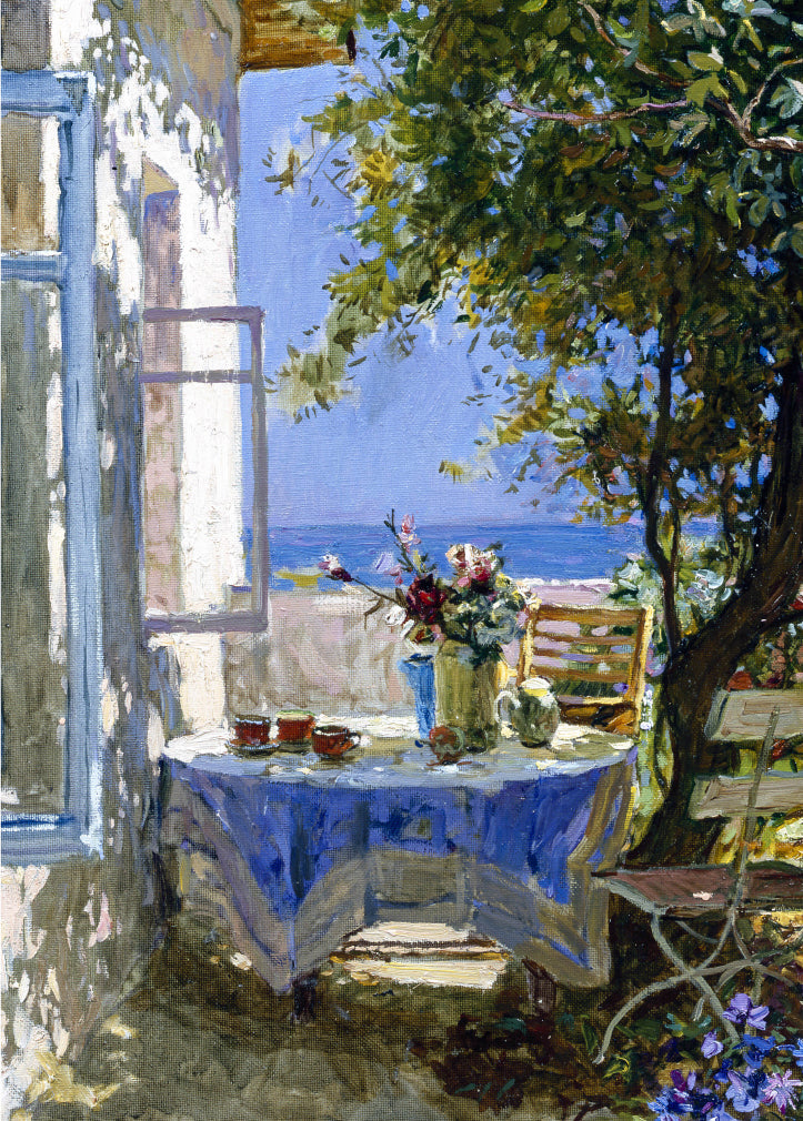 Birthday Card - A Shady Patio