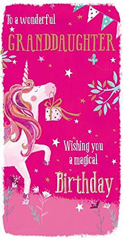 Granddaughter Birthday Card - A Magical Present