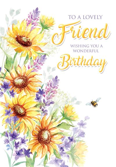 Friend Birthday Card - The Colour Of Friendship