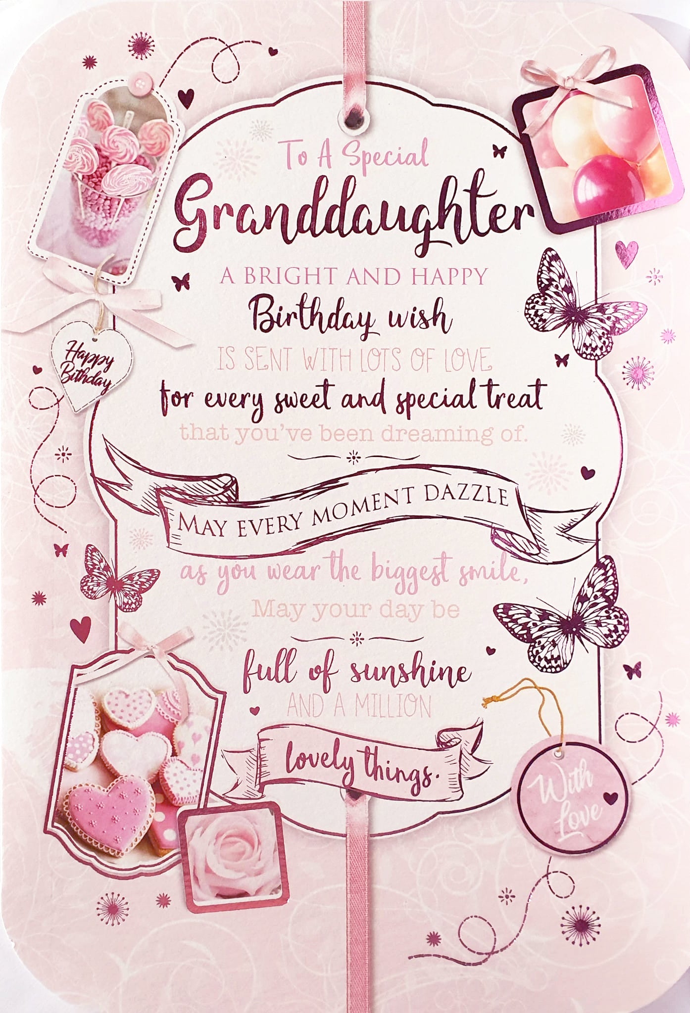 Granddaughter Birthday Card - Sweet Treats
