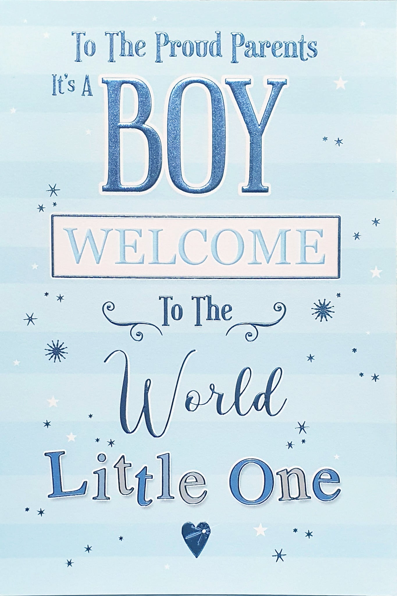 New Baby Boy Card A World Of Happiness