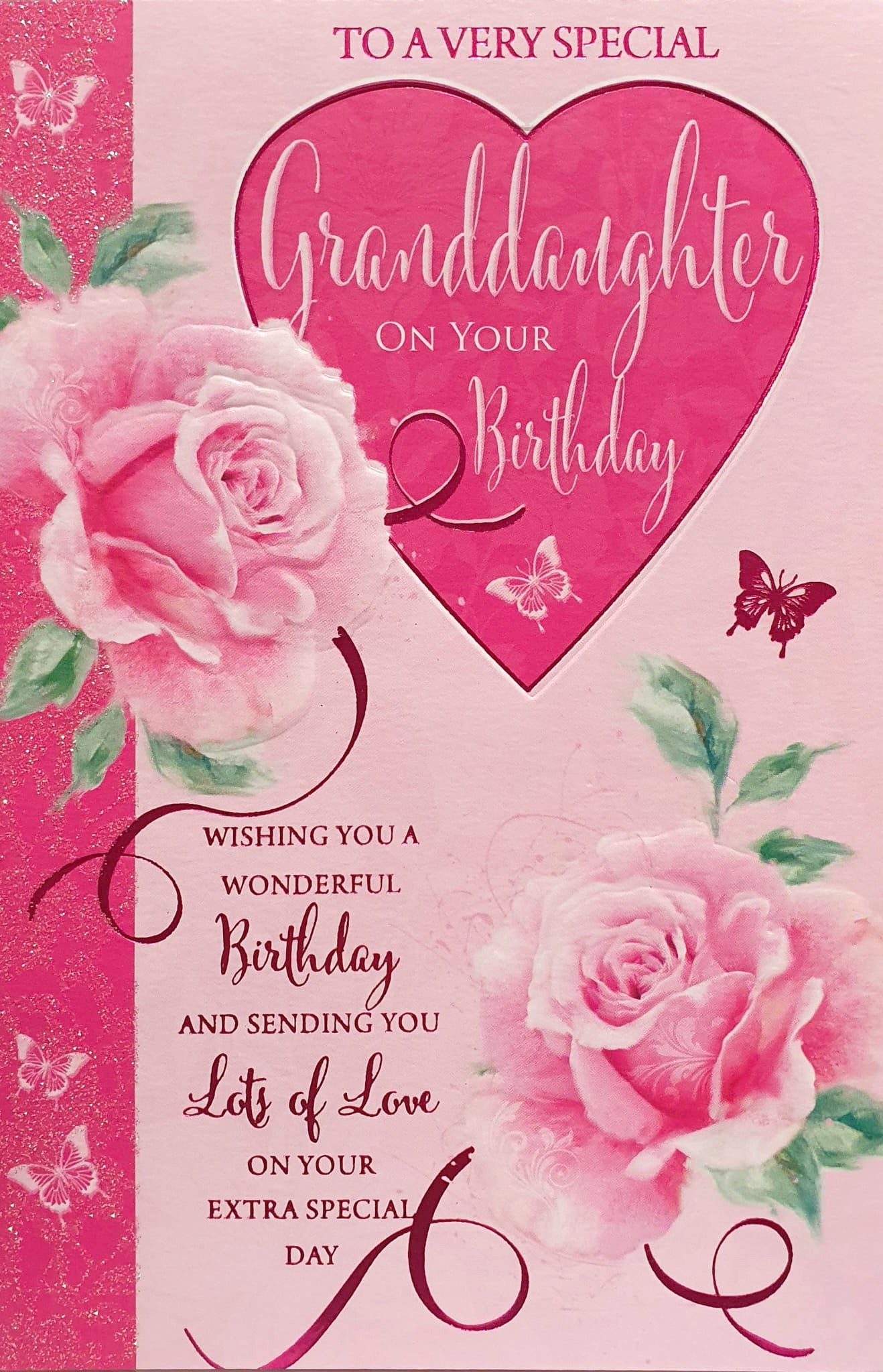Granddaughter Birthday Card - Heartfelt And Loving