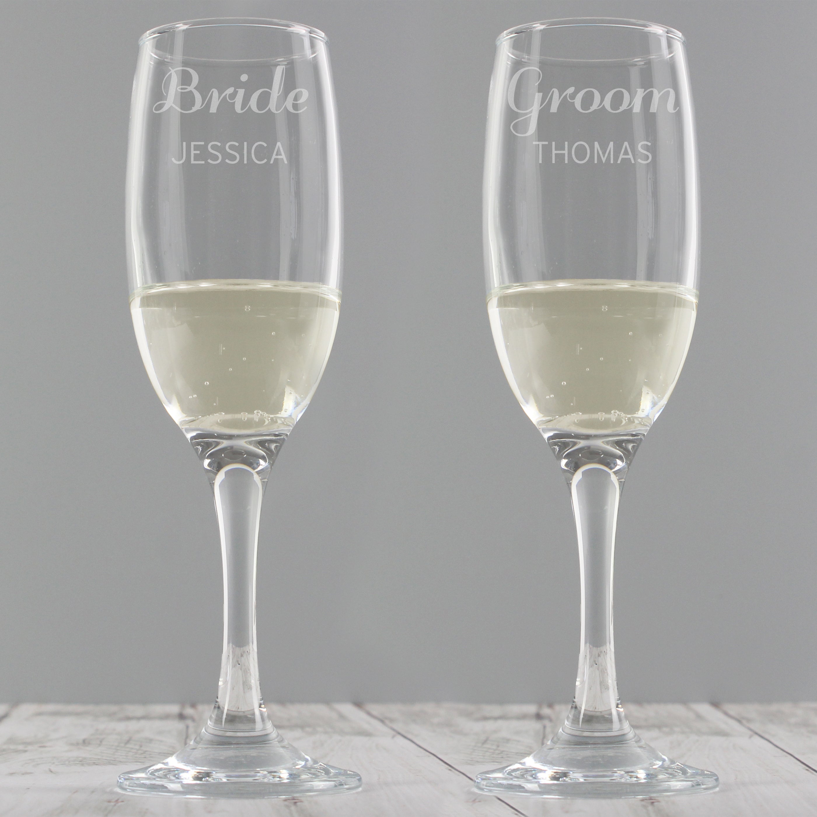 Personalised Classic Pair of Flutes
