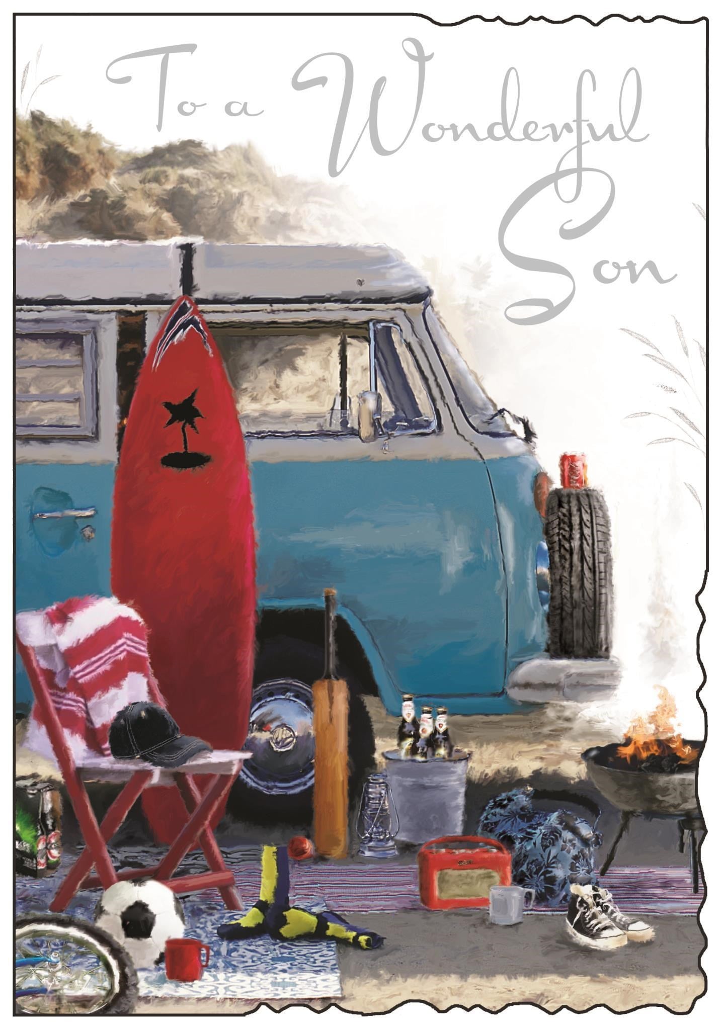 Son Birthday Card - Freedom Of A Campervan