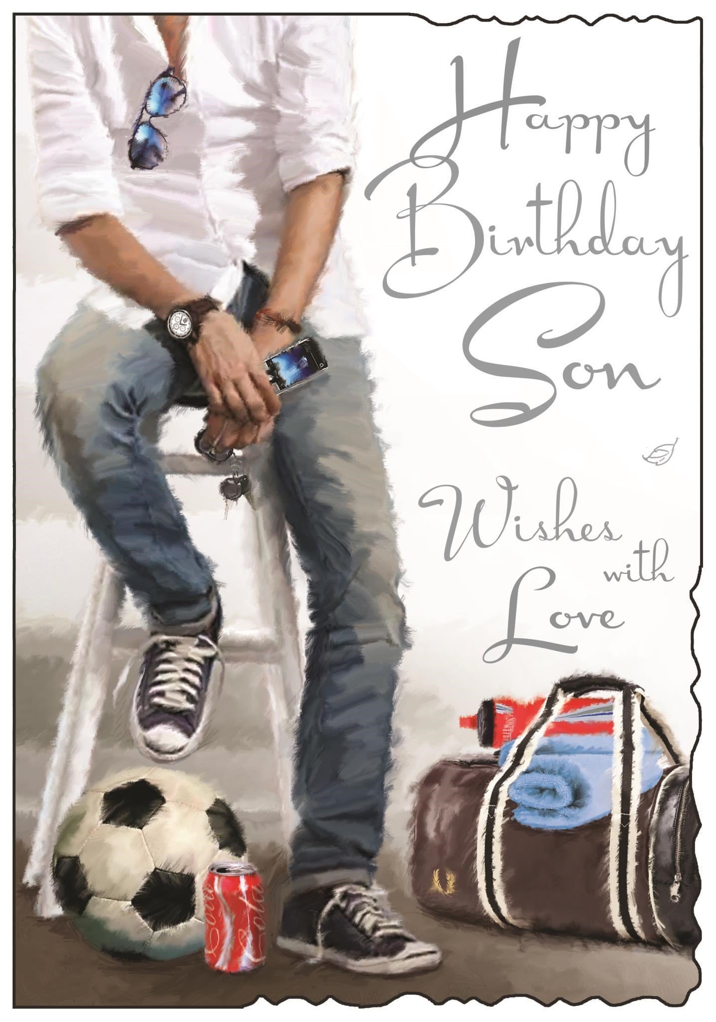 Son Birthday Card - Fit And Sporty